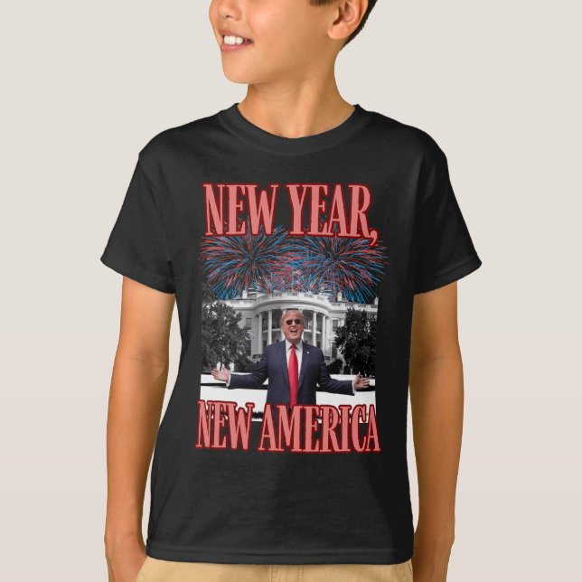 Lustigt Trump nytt år T Shirt (Framsida)