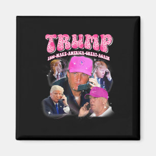 Lustigt Trump Rosa Miss Me ännu Trump 2024 Ta Amer Magnet