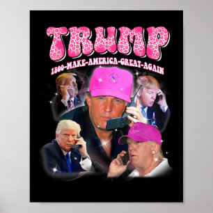 Lustigt Trump Rosa Miss Me ännu Trump 2024 Ta Amer Poster