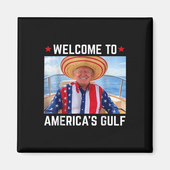 Lustigt Trump Shirt Bukt of US America Trump Ameri Magnet (Framsidan)