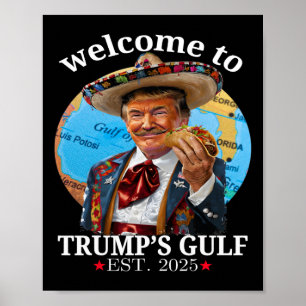Lustigt Trump Shirt Välkommen till Trump's Bukt Tr Poster