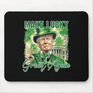 Lustigt Trump Stpatrick Day - gör Lucky Underbar i Musmatta