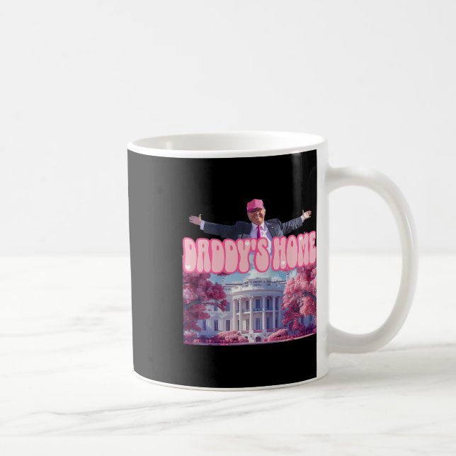 Lustigt Trump Ta Amerika tillbaka Kaffemugg (Höger)