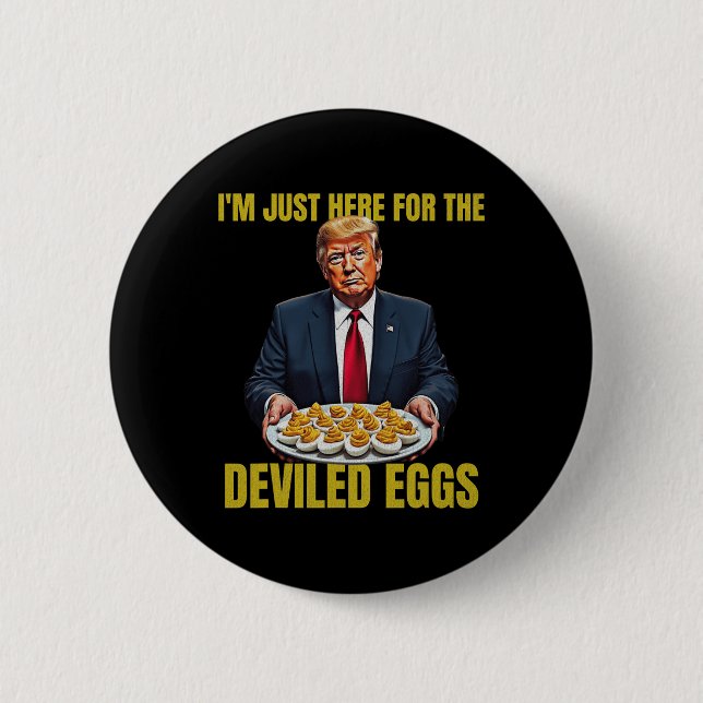 Lustigt Trump-Thanksgiving... Jag är bara här för  Knapp (Framsida)