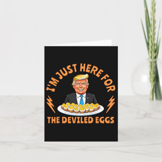 Lustigt Trump-Thanksgiving... Jag är bara här för  Kort (Framsida)