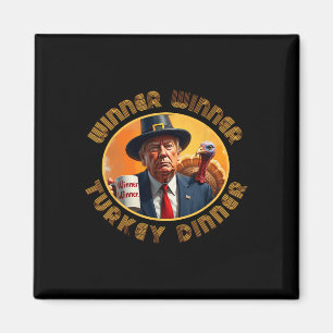 Lustigt Trump Thanksgiving Vinnare Turkiet Dinn Magnet