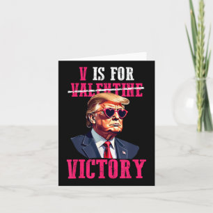 Lustigt Trump Valentines day V är avsett för falli Kort