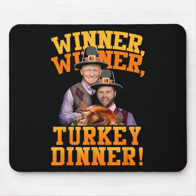 Lustigt Trump Vance Vinner Winner Turkey Dinner Th Musmatta (Framsidan)