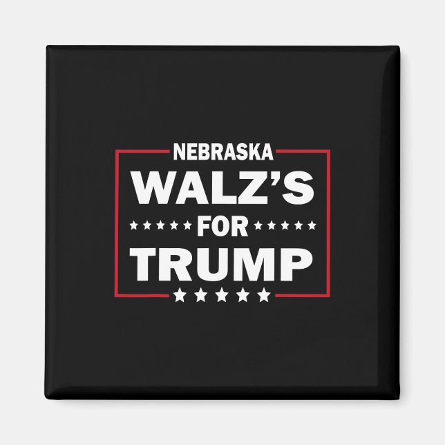 Lustigt Trump Vance W's for Trump Nebraska Manar a Magnet (Framsidan)