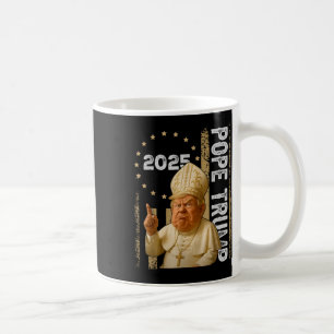 Lustigt Trump Vatikankyrkan Pope Trump Funny Shi Kaffemugg