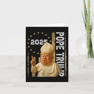 Lustigt Trump Vatikankyrkan Pope Trump Funny Shi Kort