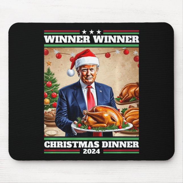 Lustigt Trump Vinnare Julmiddag Musmatta (Framsidan)