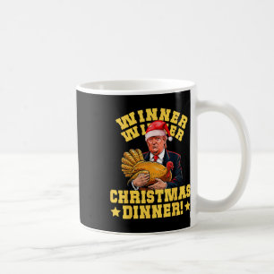 Lustigt Trump Vinnare Julmiddag Turkiet Kaffemugg