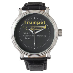 Lustigt Trumpet Gods Gift till Marching Band Armbandsur