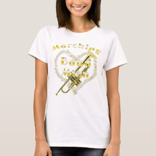 Lustigt Trumpet Marching Band Mamma T Shirt