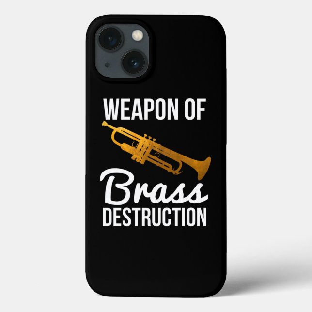Lustigt Trumpet Player Gift Weapon of Brass Destru (Baksida)