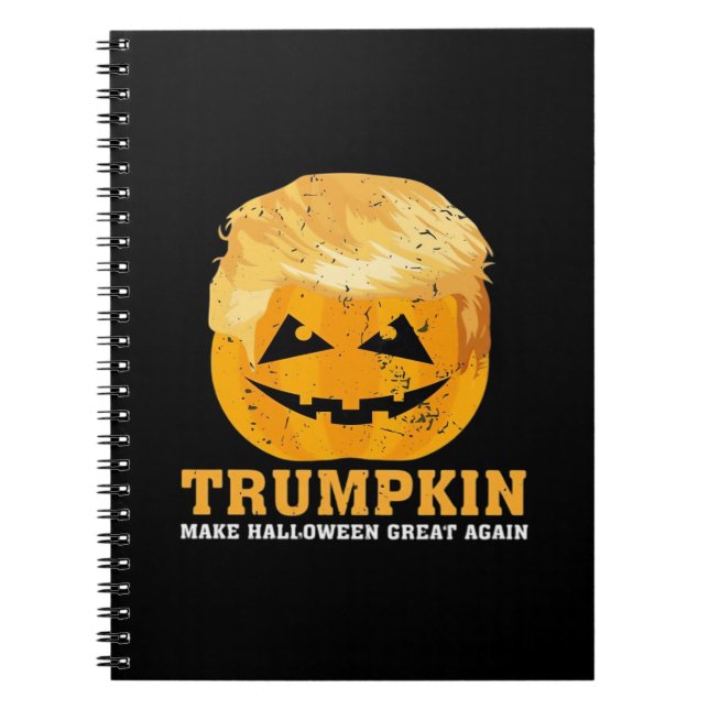 Lustigt Trumpkin Gör Halloween Underbart igen Anteckningsbok (Framsidan)