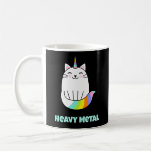 Lustigt tungt metall enmajskolvkatt kaffemugg