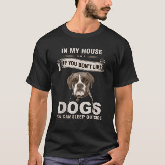 Lustigt tunt Boxer Hund aveln-design med Co T Shirt