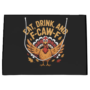 Lustigt Turkiet Ät Drink och F-Caw-F Cawing