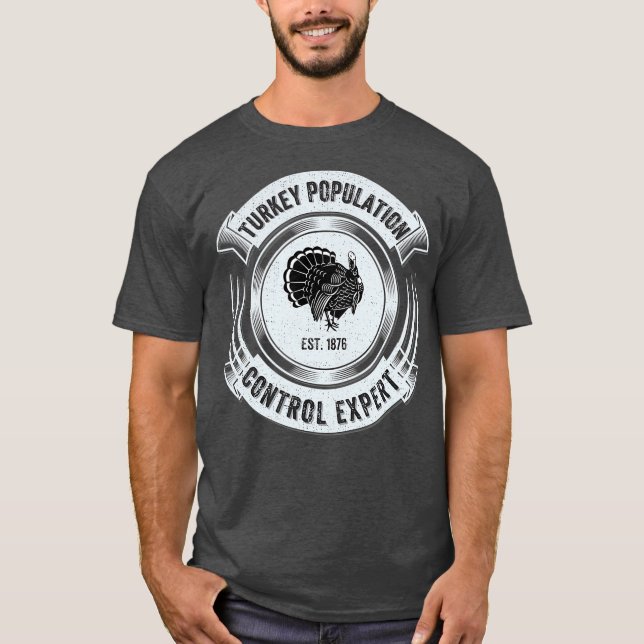 Lustigt Turkiet Hunting Legend Hunter Far Gift T Shirt (Framsida)