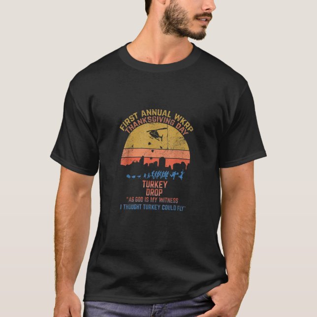 Lustigt Turkiet, Thanksgiving Dag då Turkiet går i T Shirt (Framsida)