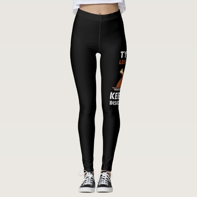 Lustigt Turkiet, Thanksgivingen Samla Ben Leggings (Framsida)