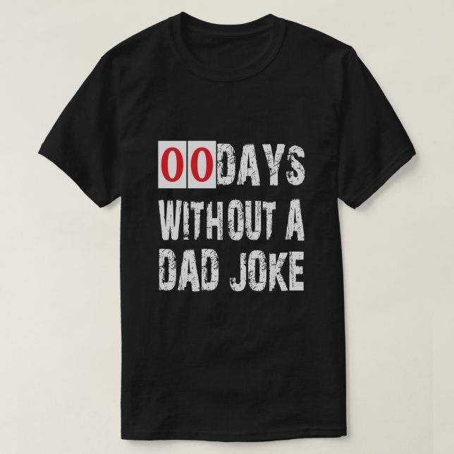 Lustigt tusen dagar utan Pappa Joke Bästa Pappa nå T Shirt (Design framsida)