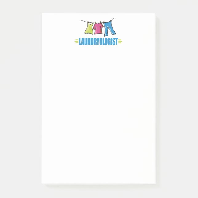 Lustigt Tvätt Post-it Block (Framsida)