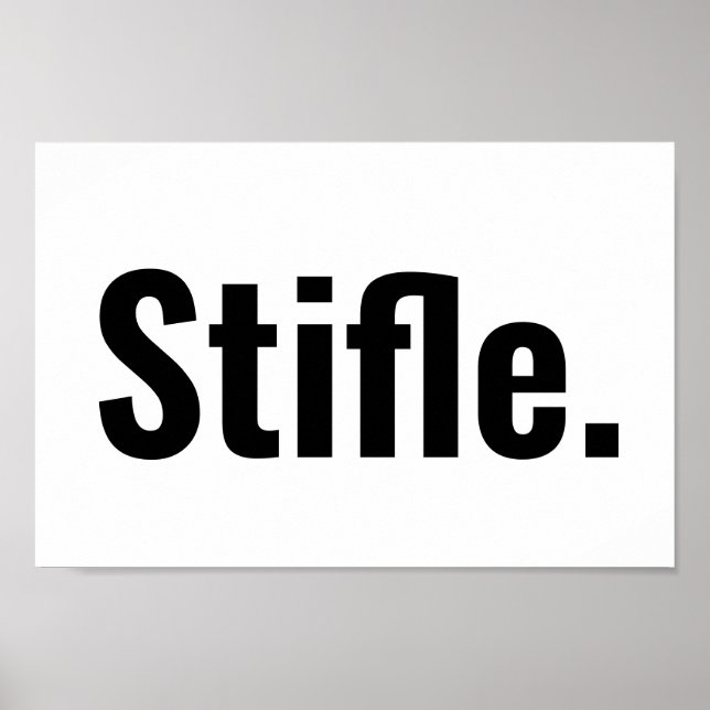 Lustigt typografiskt citattecken var tyst sarkasti poster (Framsidan)