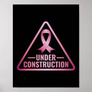 Lustigt under byggandet Breast Cancer Awareness Poster