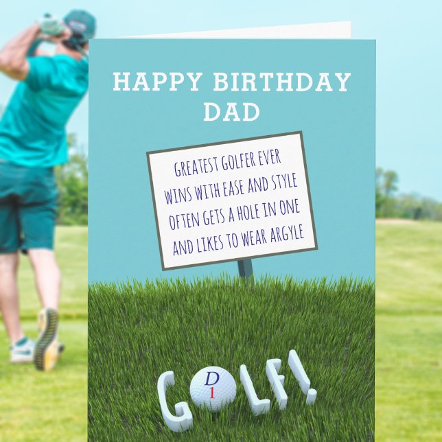 Lustigt Underbarare Golfer-kort någonsin på födels Kort (Happy birthday to the greatest golfer ever! ⛳)