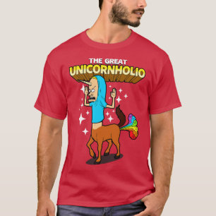 Lustigt Unicorn Farting Rainbow Retro 90s Toon T Shirt