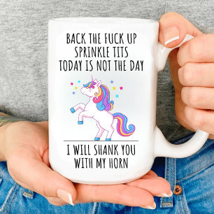 Lustigt Unicorn Gift... JAG SKANKAR DIG MED MIN HO Kaffemugg