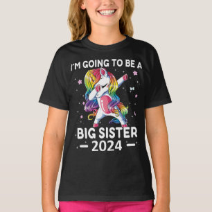 Lustigt Unicorn. Jag ska bli en stor syster 24 T Shirt