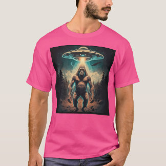 Lustigt unikt självtest vid start med Ufos-Konstig T Shirt