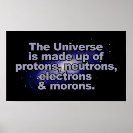 Lustigt "Universe" poster