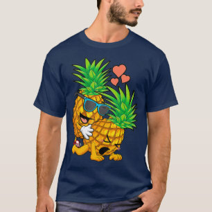 Lustigt, upp och ned, fingret med fingret t shirt