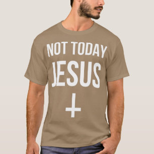 Lustigt upp och ned på Kor Satan Inte i dag Jesus T Shirt