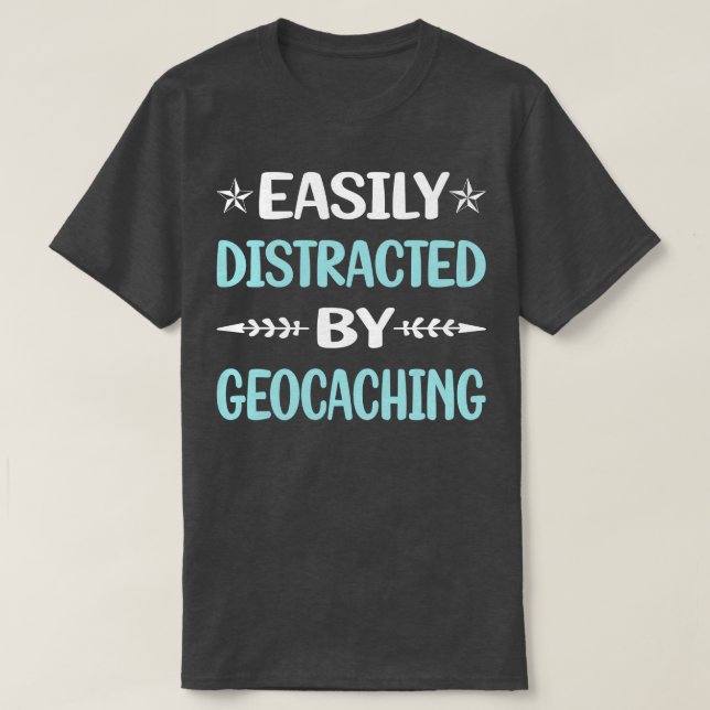 Lustigt uppdelat av Geocache Geo T Shirt (Design framsida)
