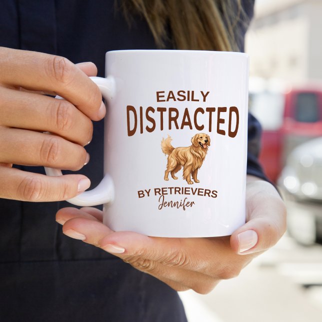 Lustigt uppdelat av Personligen Retrievers Kaffemugg (Skapare uppladdad)