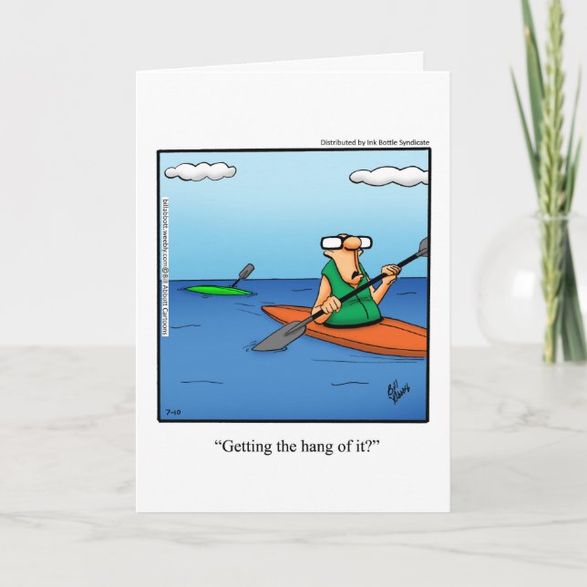 Lustigt uppmuntrande hälsningskort kort (Framsida)