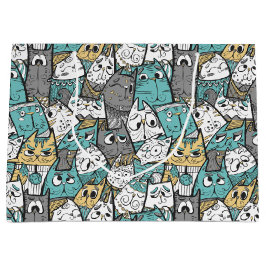 Lustigt uppspelande katter