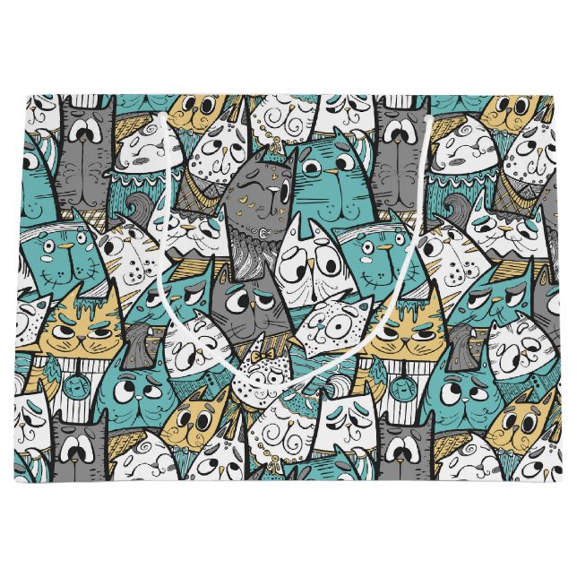 Lustigt uppspelande katter (Framsidan)