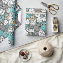 Lustigt uppspelande katter