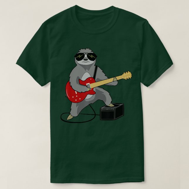 Lustigt - uppspelning Guitar Rocker Heavy Metall S T Shirt (Design framsida)