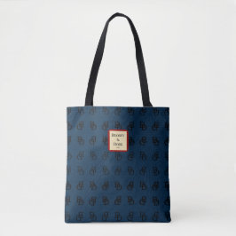 Lustigt urspart Luxury Handbag Blue Toit Tygkasse