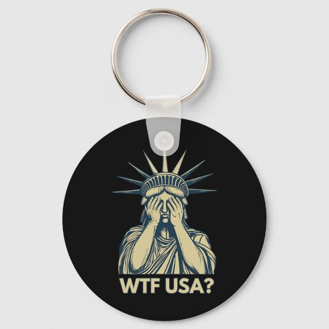 Lustigt USA 4 juli Nyckelring (Framsida)