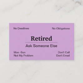 Lustigt utanför Pension Visitkort