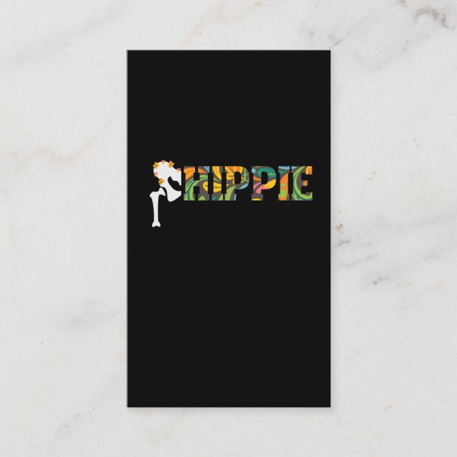 Lustigt utbyte av Hippie Hip-ersättning Visitkort (Framsida)